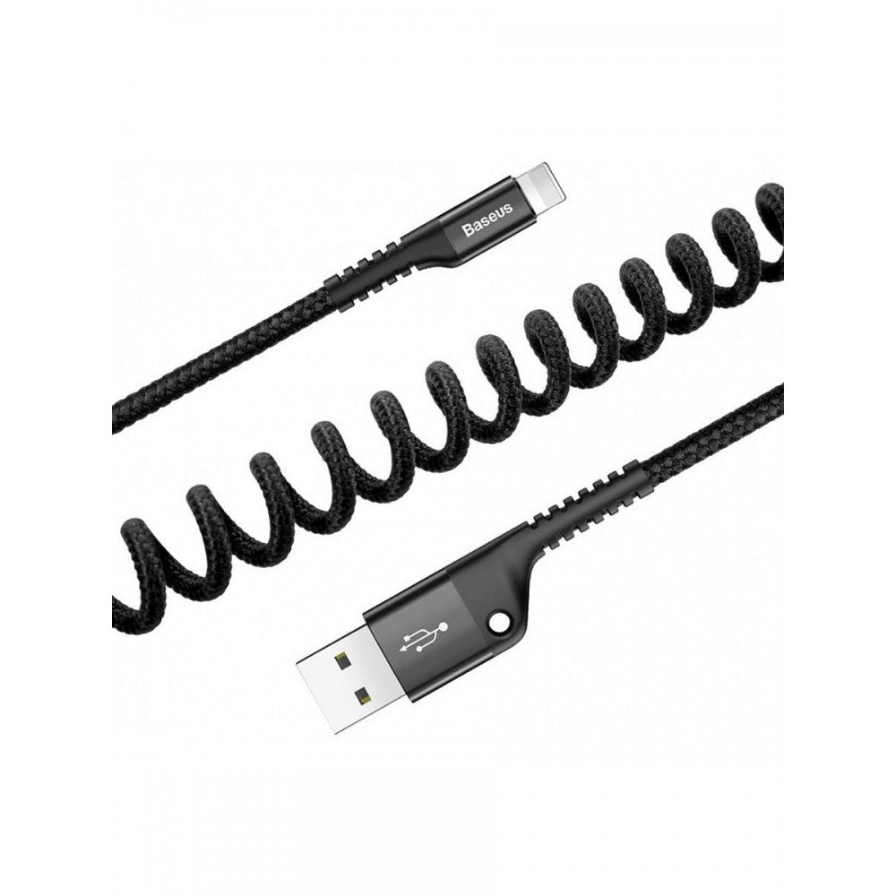 Baseus Fish eye Spring Data Cable USB For iP 2A 1m