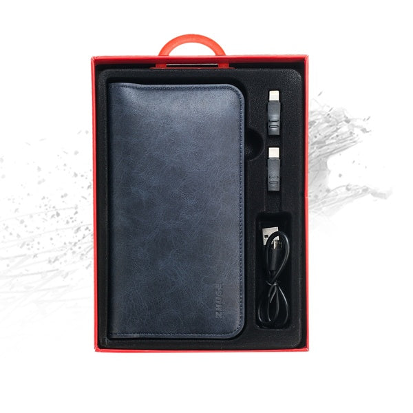 ZHUSE 2 in 1 Leather Phone Cover Bag and 6800mAh PowerBank Cover iPhone Samsung Huawei iPhone XS XSMax with Fast Charging - Saamaan.Pk
