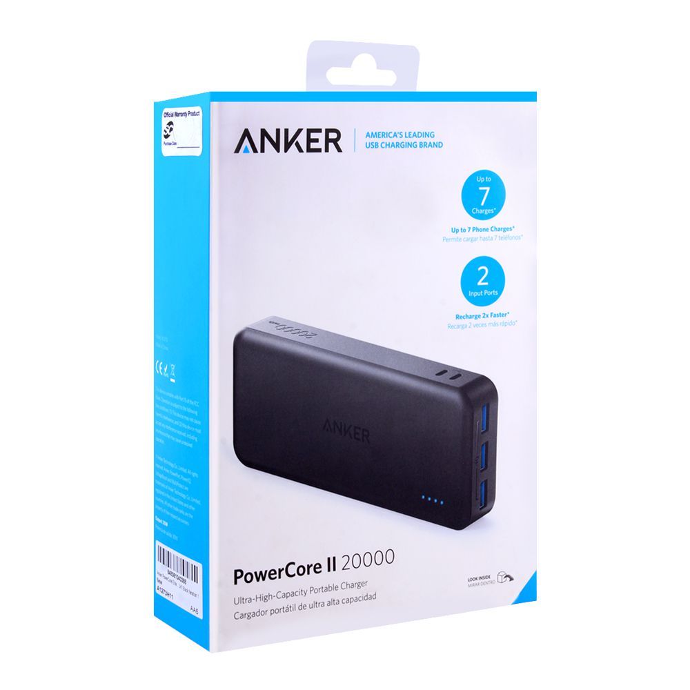 Anker Powercore II Portable Power Bank-20000 MAh - Saamaan.Pk