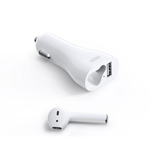 Joyroom JR-CP1 Car Charger with Bluetooth Earphone Touch Sensor On Earbud v5.0 - Saamaan.Pk