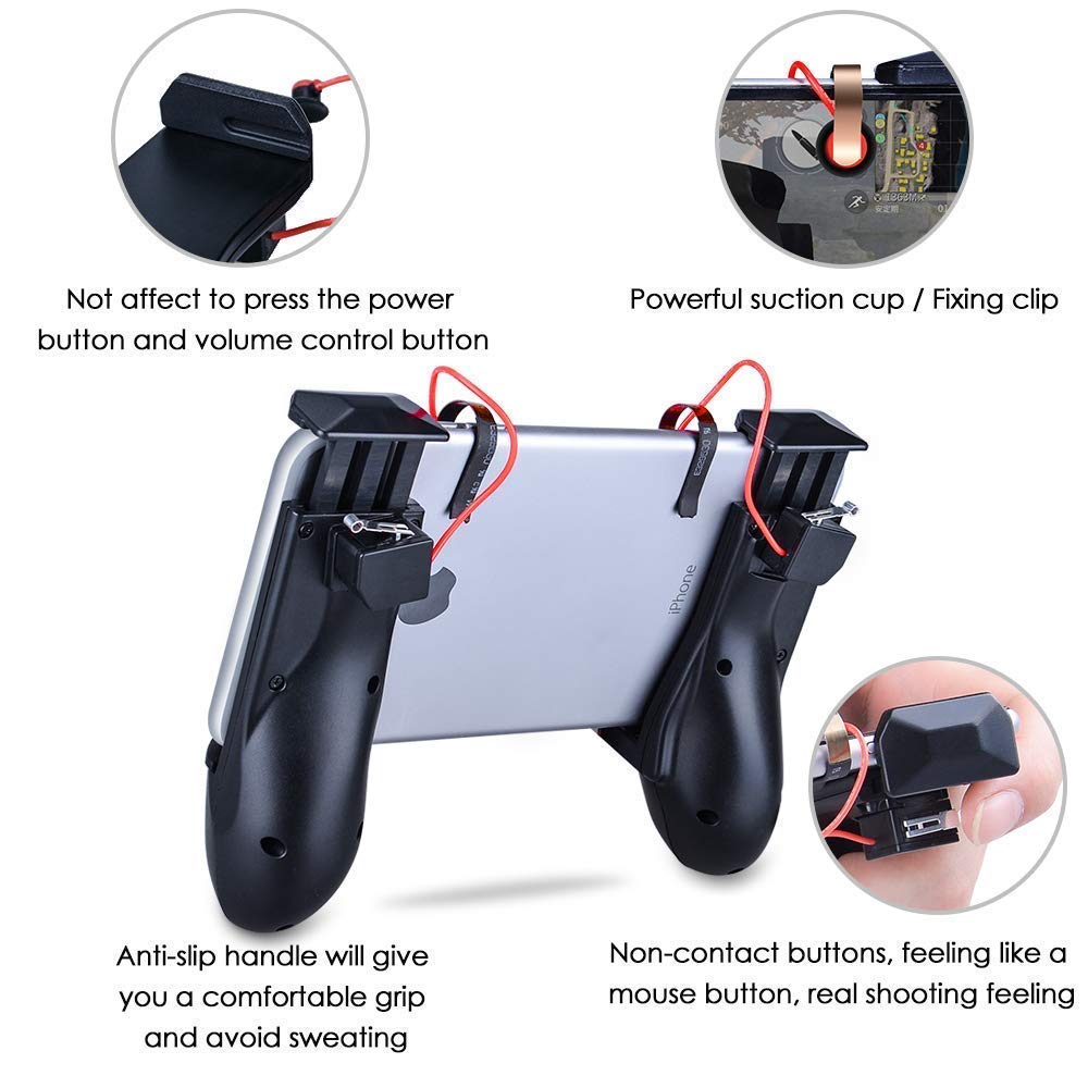 Mobile Game Controller [Upgrade Version Bundle] for Fortnite PUBG Mobile Cont N1 - Saamaan.Pk