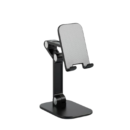Adjustable Cell Phone Holder, Fully Foldable Mobile Phone Desk Stand