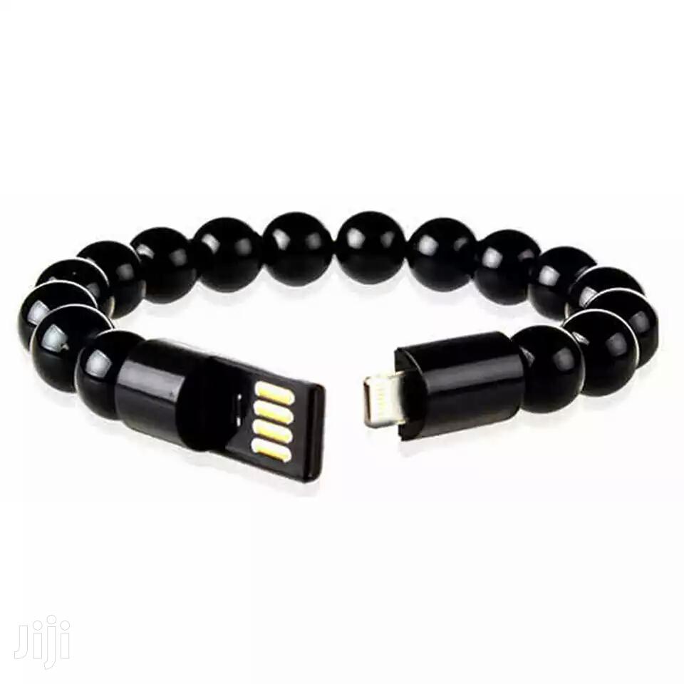 Beads Bracelet Cable - Micro USB Android - iPhone - Type C - Charging + Data Cable