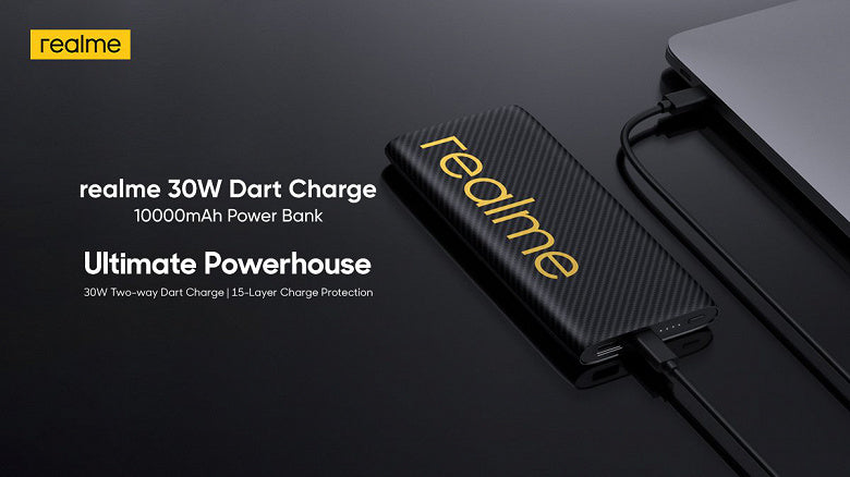 realme 30 W Two-way Dart Charge 10000mAh Power Bank with Official 6 Month Brand Warranty