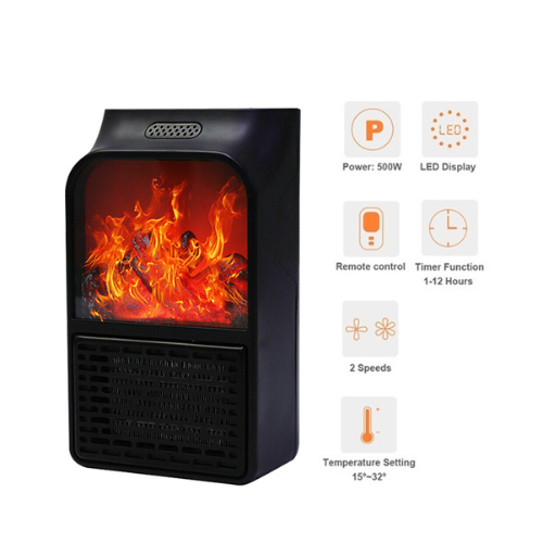 Flame Heater Household Portable Mini Heater Imitating Fire Speed