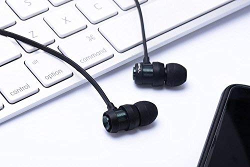 YWZ 1088 metal texture bass expression earphone 3.5mm plug metal in-ear stereo earphones with mic - Saamaan.Pk
