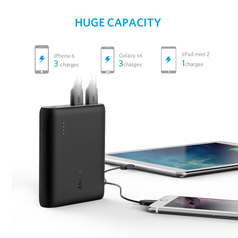Anker PowerCore 10400mAh 2-Port Portable Charger/Power Bank with PowerIQ and VoltageBoost Technology - Saamaan.Pk