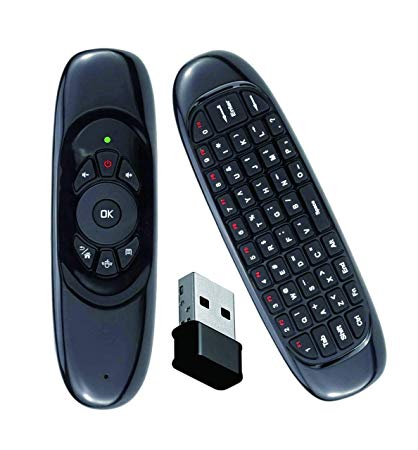 Air Mouse Wireless GYRO Air Fly Keyboard 2.4GHz - Black - Saamaan.Pk