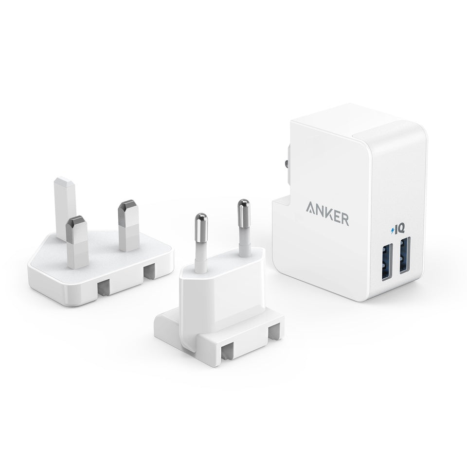 Anker PowerPort 2Lite-2port usb wall charger Cargador de pared USB de puertos - Saamaan.Pk