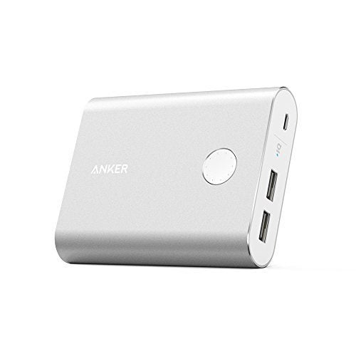 Anker PowerCore+ 13400 Premium Portable Charger (Recharges 2X Faster, Aluminum Shell, Leading 4.8A Output External Battery Power Bank) with High Quality Panasonic Battery Cells - Saamaan.Pk