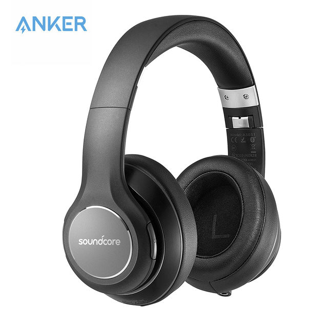 Soundcore Vortex Wireless Over-Ear Headphones by Anker, with 20-Hour Playtime, Bluetooth 4.1, Hi-Fi Stereo Sound, Soft Memory-Foam Ear Cups, Built-in Mic and Wired Mode - Saamaan.Pk