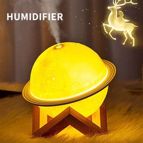 Moon Humidifier Beautiful Planet Diffuser Portable Wirelss Humidifier 200Ml Bedroom Mist Maker Mini Sprayer