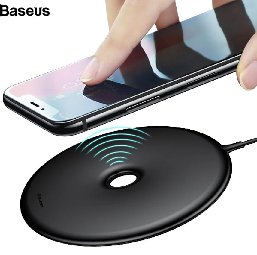 Baseus 10W QI Wireless Charger For iPhone X 8 Donut Fast Wireless Charging Pad For Samsung S9 S8 S7 Note 8 Wirless USB Charger. - Saamaan.Pk