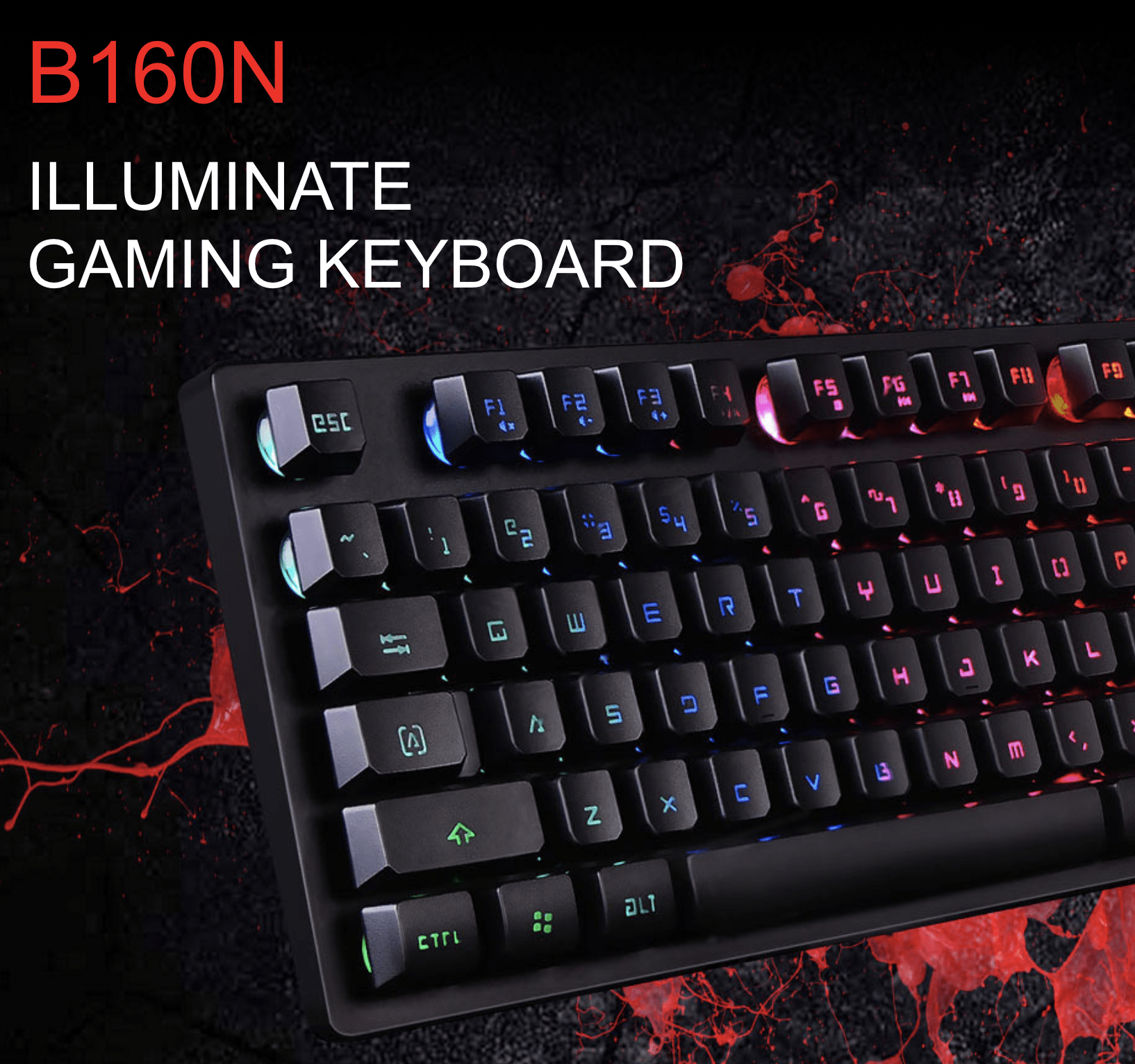 Bloody B160N illuminate Gaming Keyboard - Saamaan.Pk