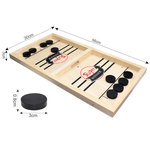 Super Winner Board Game Fast Sling Puck Game Paced Wooden Table Hockey