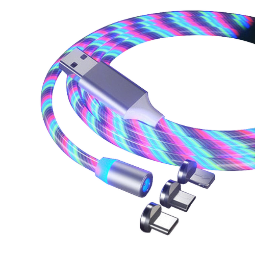 Rgb magnetic charging cable