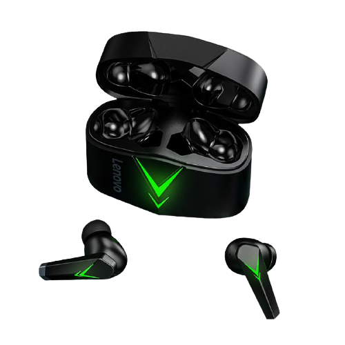 Lenovo LP6 TWS Gaming Earphones Wireless Bluetooth 5.0 Headphones HiFi Low Latency Noise Reduction In-Ear Earbuds with Mic - Black