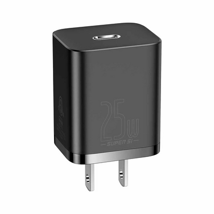 Baseus Super Si Quick Charger 1C 25W US+EU Sets Power Adapter