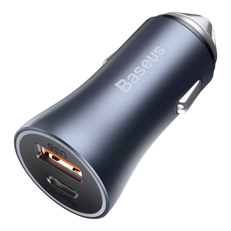 Baseus Golden Contactor Pro Dual Quick Car Charger U+C 40W (With 1 Meter Cable)