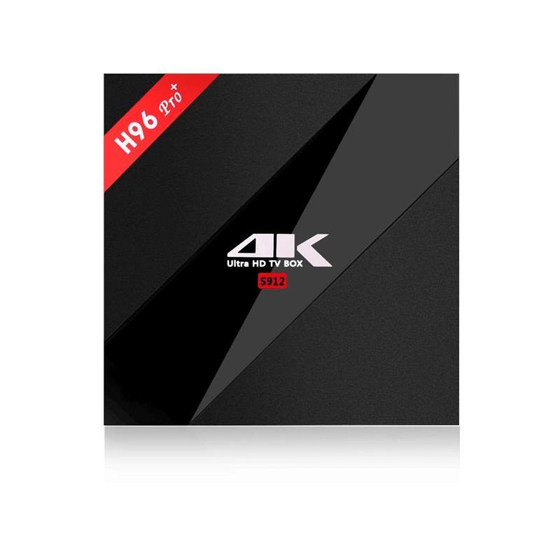 Android TV Box H96 Pro Plus Amlogic S912 Octa-Core 3G/32G Marshmallow Tv Box 2.4G/5.8GHz Wifi HDMI 4K HDR BT4.1 Media Player - Saamaan.Pk