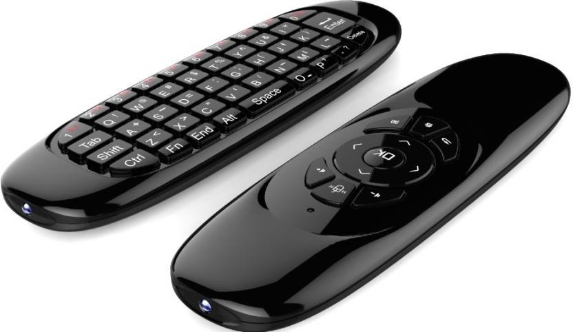 Air Mouse Wireless GYRO Air Fly Keyboard 2.4GHz - Black - Saamaan.Pk