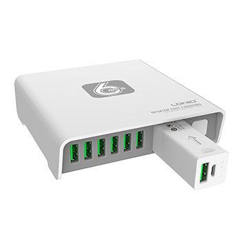 LDNIO Magical Box 6USB Port USB Charger with Mobile Power 2600 mAh (6 USB Adapter + Powerbank 2600 mAh) - Saamaan.Pk