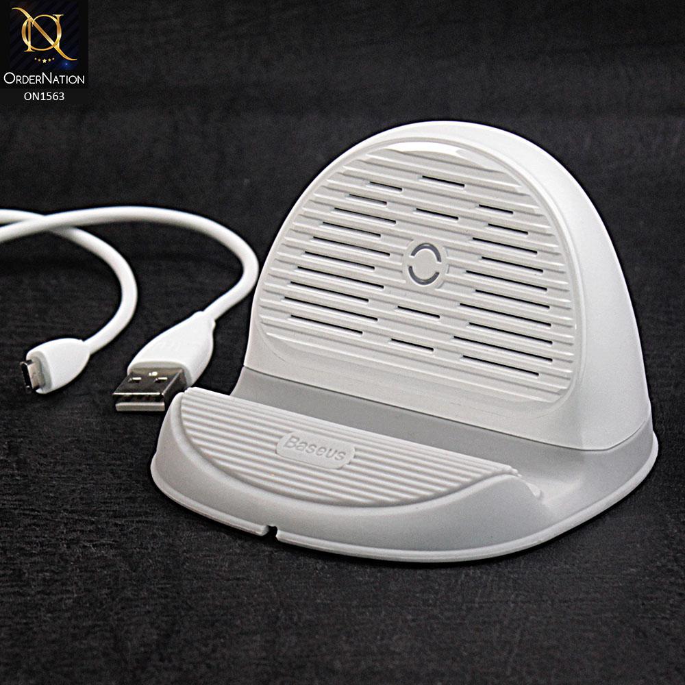Baseus Silicone Horizontal Desktop Wireless Charger 10W - Saamaan.Pk