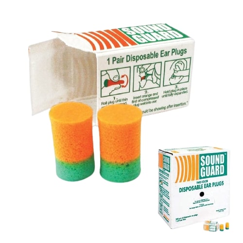Sound Guard Two Color Disposable Ear Plugs