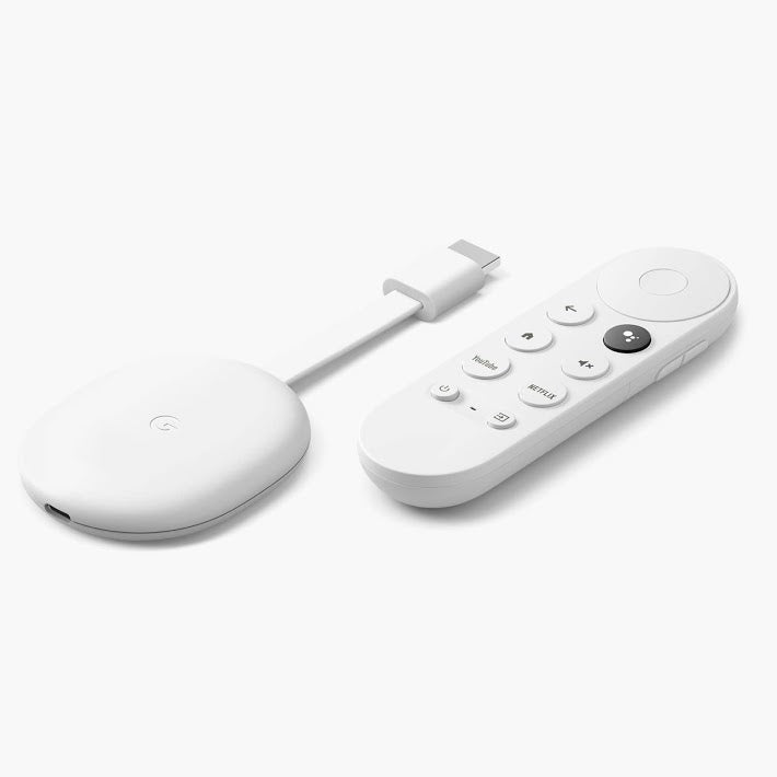 Google Chromecast with Remote & Google TV 4k White Color 4th generation